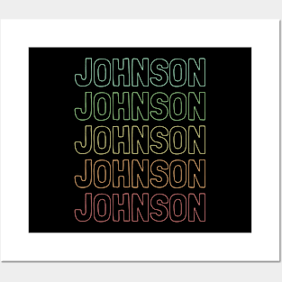 Johnson Name Pattern Posters and Art